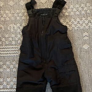 London Fog Black Kids Snow Overalls